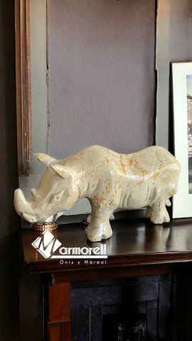 Escultura De Rinoceronte En Marmol, Casa & Oficina