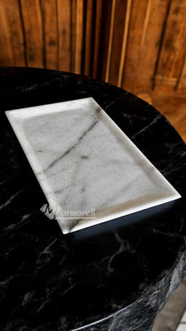 Bandeja, Charola De Amenidades Mármol Guadiana Biselado 40x20 cm, Hotel