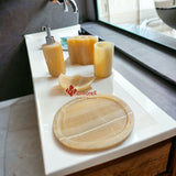 JUEGO DE BAÑO EN ONIX NARANJA NATURAL 0070