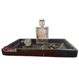 CHAROLA DE AMENIDADES MARMOL NEGRO TERMINADO PULIDO 30X17X3 CM, HOTEL