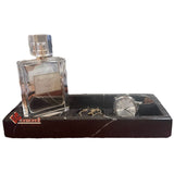 Charola De Amenidades Mármol negro Qro 24x10x3 cm terminado pulido, Hotel