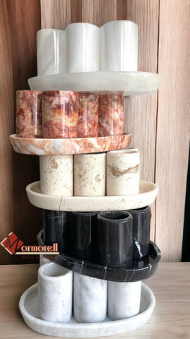 TEQUILEROS DE MARMOL Y ONIX 6 PIEZAS