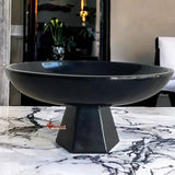 Frutero, Dulcero, Pieza De Decoración En Piedra De Mármol 30 cm