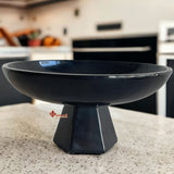 Frutero, Dulcero, Pieza De Decoración En Piedra De Mármol 30 cm