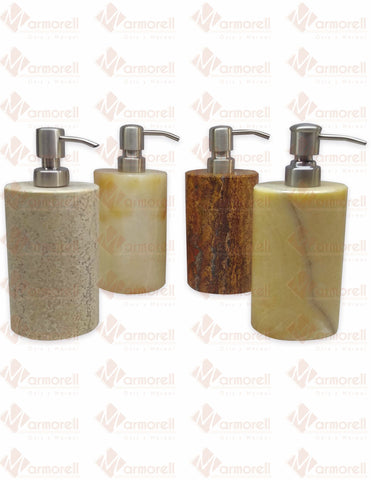 SHAMPUCERA DE PIEDRA DE ONIX Y MÁRMOL NATURAL MOD. OVAL