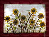 DISEÑO NUEVO! LUMINARIA PARA PARED DISEÑO: GIRASOLES 80 CM X 1.20 M Y 10 CM