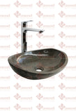 Ovalin, Lavabo De Mármol Diseño Canoa: MARMOL GRIS SANTO TOMAS. ENVIO GRATIS