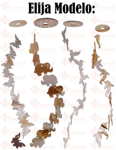 Timbre De Viento Grande Piedra De Ónix, Móvil. Varios Diseños