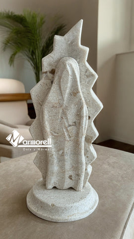!NUEVO! VIRGEN DE GUADALUPE MINI EN PIEDRA DE MARMOL 16 CM