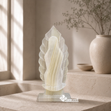 Escultura Devocional · Virgen de Guadalupe en Ónix Natural