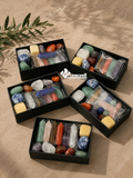 Set de 14 Piedras Naturales | 7 Puntas + 7 Piedras Pulidas
