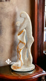 Escultura En Mármol La Pareja 25 Cm . Decoración