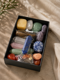 Set de 14 Piedras Naturales | 7 Puntas + 7 Piedras Pulidas