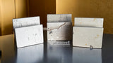 SERVILLETERO DE PIEDRA NATURAL MARMOL BEIGE MAYA, DISEÑO CUADRADO
