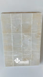 LAMPARA PARED ARBOTANTE. PIEDRA ONIX MOD: GRAPA 30X20 CM