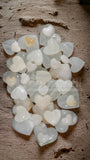 CORAZÓN DECORATIVO ÓNIX BLANCO TEHUACÁN 9X9 CM