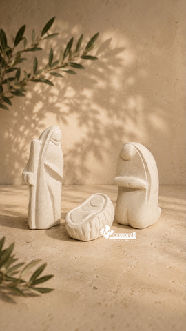 Sagrada Familia | Escultura Contemporánea en Mármol Bellagio