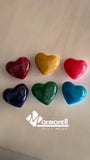 CORAZONES DE PIEDRA DE ÓNIX, VARIOS COLORES