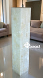 LÁMPARAS MOD. TORRE DE PIEDRA ÓNIX NATURAL 1 M DE ALTURA, 20X20, ENVIO GRATIS