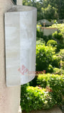 LAMPARA PARED ARBOTANTE. PIEDRA ONIX MOD: MEDIA CAÑA 20X15 CM