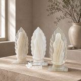 Escultura Devocional · Virgen de Guadalupe en Ónix Natural