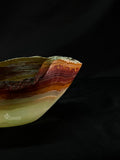 BELLÍSIMO BOWLS DE ÓNIX NATURAL VERDE TALÁN CON VETAS 062