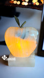 Lamparita De Ónix Modelo Manzana Mordida 10 Cm