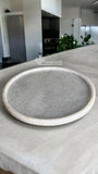 Bandeja, Charola De Amenidades Mármol Blanco Vego Redonda 30 CM