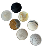 CHAROLITAS DE ONIX Y MARMOL, REDONDAS 10 CM