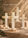 Cruz San Luis en Ónix Blanco Natural — 27 cm