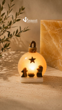 Luz de Belén | Nacimiento Luminoso en Ónix Natural