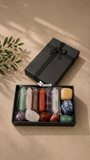 Set de 14 Piedras Naturales | 7 Puntas + 7 Piedras Pulidas