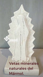 NUEVO! VIRGEN DE GUADALUPE EN MARMOL 18 CM, MOD. CONCHITA