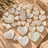 Corazón de Ónix Blanco Natural 6 cm