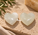 Corazón de Ónix Blanco Tehuacán — 9X9 CM