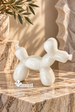Escultura Perro Globo | Ónix Blanco de Tehuacán — 15 cm
