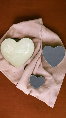 CORAZÓN DECORATIVO ÓNIX BLANCO TEHUACÁN 12X14 CM