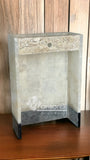 Lampara Pared Arbotante Grapa 30X20X9 CM, Piedra Ónix Con Mármol Negro