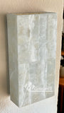 LAMPARA PARED ARBOTANTE. PIEDRA ONIX MOD: GRAPA 40X20X9 CM