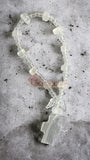 PULSERA DECENARIO DE ÓNIX NATURAL 12 CM LARGO, CON CRUZ