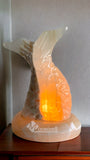 LÁMPARA COLA DE SIRENA EN PIEDRA DE ONIX NATURAL 18 CM