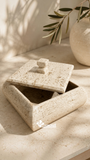 Alhajero Terras en Mármol Fiorito Natural | 10 × 10 cm