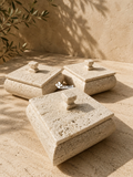 Alhajero Terras en Mármol Fiorito Natural | 10 × 10 cm