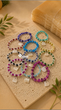 Pulsera Corazón de Ónix Natural · Tonos Surtidos