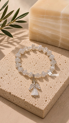 PULSERA DE ÓNIX NATURAL · ÁNGEL
