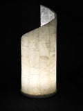 Lámpara De piedra Onix Natural Espiral 42 Cm Altura