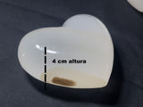 CORAZÓN DECORATIVO ÓNIX BLANCO TEHUACÁN 9X9 CM