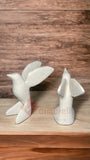 SET DE 5 COLIBRÍ ENPIEDRA DE MARMOL NATURAL , RECUERDO, DECORACION