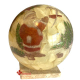 LIQUIDACION- ESFERA NAVIDEÑA CON DISEÑO DE SANTA 13 CM