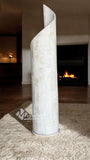 LÁMPARA MOD. ESPIRAL DE PIEDRA ÓNIX NATURAL 1 M DE ALTURA X 20 CM, ENVIO GRATIS